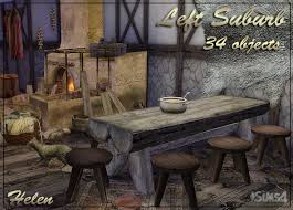 The Best Left Suburb Medieval Set 34 Objects By Helen The Sims Sims 4 Cc Mobel Sims 4