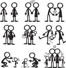 Stick Figure People Familiy Who Love Each Other As They Grow Together Stick Figure Drawing Stick Figure Family Stick Drawings