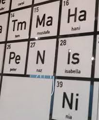 This Periodic Table In A Science Themed Cafe Spells Out An Interesting Word Funny