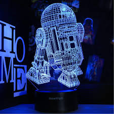 3d Star Wars Night Light 16 Colors Changing Night Lights With Remote Smart Touch Christmas And Birthday Gifts For Kids And Star Wars Fans R2 D2 Amazon Com