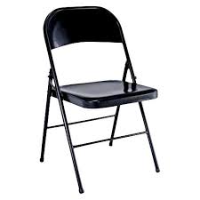 Steel Folding Chair Black Pdg In 2020 Metal Folding Chairs Folding Chair Steel Chair