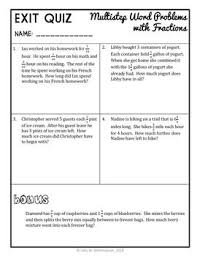 Multistep Word Problems With Fractions 4th Grade Fraction Word Problem Packet Multi Step Word Problems Fraction Word Problems Word Problems