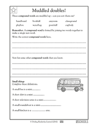 Worksheets Word Lists And Activities Greatschools Reading Worksheets Compound Words 2nd Grade Reading Worksheets