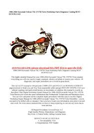 82 kz305 wiring diagram view and download kawasaki 1979 z250 service manual online. Calameo 1986 2004 Kawasaki Vulcan 750 Vn750 Twin Workshop Parts Di