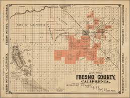190000 california state engineering department topographical map of central california together with a part of nevada, sheet iv. Map Of A Portion Of Fresno County California Showing Some Of Its Principal Irrigating Canals Colonies Vineyards And Orchards Barry Lawrence Ruderman Antique Maps Inc