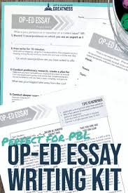 Op Ed Essay Research Project Pbl In 2020 Teaching Writing Freewriting Essay