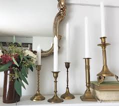 Each candlestick provides a simple, visually appealing picture of price action; Faux Mantel With Vintage Brass Candlesticks Jennifer Rizzo
