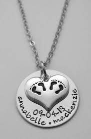 Personalized Twins Necklace Mom Of Twins Necklace With Birthstone Hand Stamped Stainless Steel Silverplated Twin Charm Twin Mom Twins Necklace Gifts