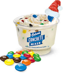 Culver S Concret Mixer Made With M M S And Fresh Frozen Custard Culver Concrete Mixer Concrete Mixers Frozen Custard
