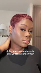 just checking xxx #fyp #hairtransformation #pixiecut #redhair