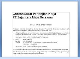 Kontrak kerja yang seringkali disebut perjanjian kerja merupakan sebuah perjanjian atau kontrak lisan/tulisan antara karyawan (pekerja) dan perusahaan (pemiliki modal). Doc Contoh Surat Perjanjian Kerja Kontrak Kerja Karyawan Perusahaan Hobi Si Petani