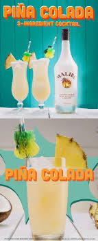 A 3 Ingredient Rum Drink That Proves Just How Much Malibu Loves Pineapple A Pina Colada Cocktail Is Easy T Rum Drinks Recipes Colada Drinks Pina Colada Drinks