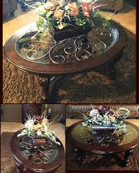 No need to maintain or care for them. Ashley Furniture Coffee Table With Artificial Flower Arrangement Homesweethome Coffee Table Decor Living Room Table Decor Living Room Coffee Table