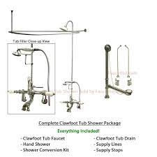 Kingston brass cc2085 vintage for clawfoot tub and exposed drain application, oil rubbed bronze. Installing A Clawfoot Tub Shower With Video Guide Clawfoot Tub Clawfoot Tub Shower Clawfoot Tub Faucet