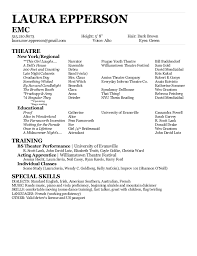 how to write and actor resume