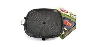 Hanaro Korean Bbq Stove Top Non Stick Coating Multi Roast Grill Pan Square Bbq Stove Korean Bbq Grill Pan