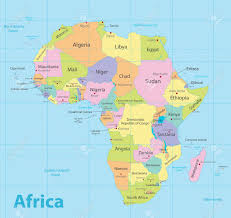 Africa (map with the frontiers and country names) — stock. Africa Map Colorful New Political Detailed Map Separate Individual Royalty Free Cliparts Vectors And Stock Illustration Image 119040450