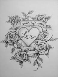 79 Extremely Creative Tattoo Drawings To Try At Home Tattoo Design Drawings Cute Drawings Of Love Love Drawings For Him