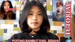 Anda bisa memakai poni layer pendek supaya wajah anda terlihat lebih segar. Potong Rambut Wanita Oval Lurus Sebahu Ala Korea Tidak Berponi Cocok Untuk Wajah Bulat Juga Style Youtube