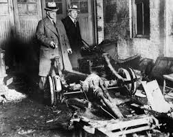 Saint valentine's day massacre — the saint valentine s day massacre is the name given to the murder of seven people as part of a prohibition era conflict between two powerful criminal gangs in chicago, illinois, in the winter of 1929: 1929 St Valentine S Day Massacre Cars