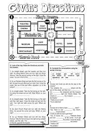 Giving Directions Interactive And Downloadable Worksheet Check Your Answers Online Or Send Them T Teaching Maps English As A Second Language English Classroom