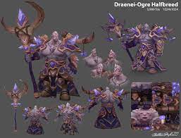 Draenei Ogre Halfbreed Matthew Mckeown Art Contest Ogre Student Art