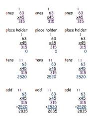 Multiplication Steps For 2 Digit By 2 Digit Numbers Independent Practice Multiplication Digit