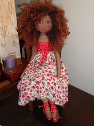 Handmade Black Doll African Dolls Art Dolls Cloth Black Doll