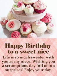 Happy Birthday Wishes For A Special Niece Yummy Cupcake Happy Birthday Card For Niece Birthday Greeting Cards By Davia Happy Birthday Niece Niece Birthday Wishes Birthday Cards For Niece