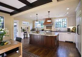 Dark navy blue kitchen cabinets paired amidst exposed, raw wood, is a distinctive look that gives you the freedom to create a modern or traditional look. Dark Hardwood Floors White Kitchen Cabinets Novocom Top