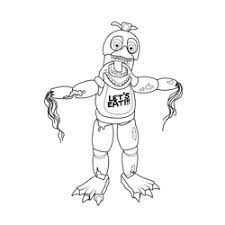 Baby chica free coloring page use basic counting skills and the key at the bottom of the free coloring page to create a fun baby chica picture from five nights at freddysread more. Withered Chica Fnaf Coloring Page For Kids Free Five Nights At Freddy S Printable Coloring Pages Online For Kids Coloringpages101 Com Coloring Pages For Kids