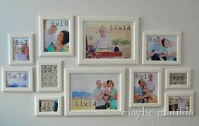 Photo Gallery Wall Setup 11x14 8x10 Keep 5x7 Smallest 4x6 Too Small Ikea Gallery Wall Small Gallery Wall Gallery Wall