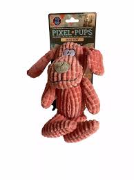 Bow Wow Pet - Pixel Pup - Squeaky Dog Toy (Colors may vary)