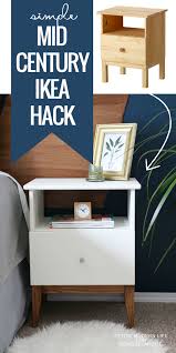 Remodelaholic Easy Mid Century Ikea Tarva Nightstand Hack Ikea Diy Diy Ikea Hacks Home Decor