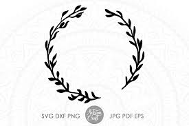 Download Wreath Svg Laurel Wreath Monogram Wreath 746350 Cut Files Design Bundles