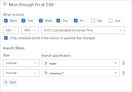 It is based on three variables Configure Schedules To Run Pipelines Azure Pipelines Microsoft Docs