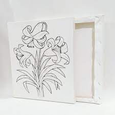 Pastikan kalian memegang pensil dengan serilex mungkin. Kanvas Lukis Sketsa Bunga 20x30 Siap Pakai Shopee Indonesia