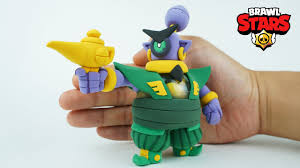 Making brawl stars gene (clay tutorial). Brawl Stars Guard Rico Clay Art Tara S Bazaar Skin Youtube