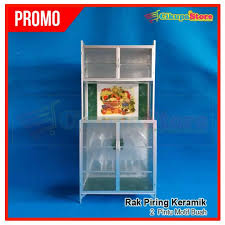 Jual lemari rak piring 3 tiga pintu super aluminium. Lemari Rak Piring Aluminium Keramik 2 Pintu Rata Dt01 2p Lazada Indonesia