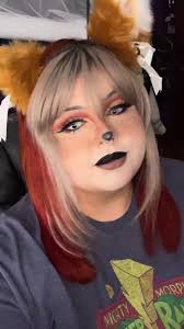 I colored my hair like a fox for Halloween!! I used conditioner
