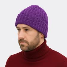 Purple Wool Beanie