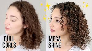 Dull to Shiny Curls Routine