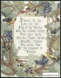 We provide full patterns complete with picture and code. Blessed Are You Prayer Cross Stitch Kit Bucilla 11 X 14 Aida Religious God Faith Grapevine Bird