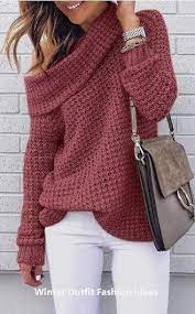 Elegant And Cozy Outfits Ideas For Winter 2019 Winteroutfit Casual Winter Outfits Stylish Sweaters Winter Clothes Women Casual