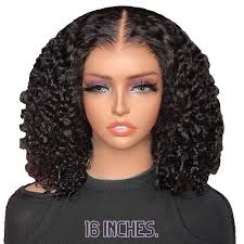 Chance Short Curly #1B Off Black Synthetic Full Wig