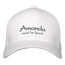 Amanda Cap Hat With Meaning Of Name Zazzle Com Embroidered Baseball Caps Classy Gift Cap