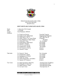 Ahli mesyuarat yang hadir dan berharap agar semua ahli mesyuarat memberi kerjasama dalam menjaga kecemerlangan urusan aset alih sekolah untuk memberi imej yang baik kepada sekolah. Doc Minit Mesyuarat Ajk Pibg Shamsuri Sham Academia Edu