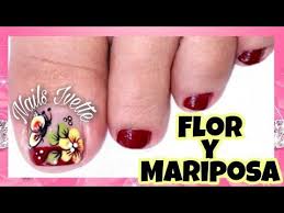Ver más ideas sobre arte de uñas de pies, diseños de uñas pies, uñas de los pies bonitas. Decoracion De Unas Para Pies Flor Y Mariposa Youtube Unas Manos Y Pies Unas Decoradas Con Gatos Disenos De Unas Pies