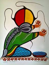 This Painting Titled Anishinaabewiwin Anamewinan Prayers For Humanity Native American Art Indigenous Art Spirited Art
