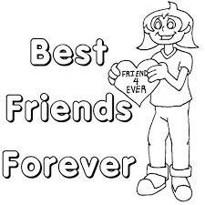 Anime bff coloring pages best friend coloring pages. Friends Forever Coloring Page Coloring Home